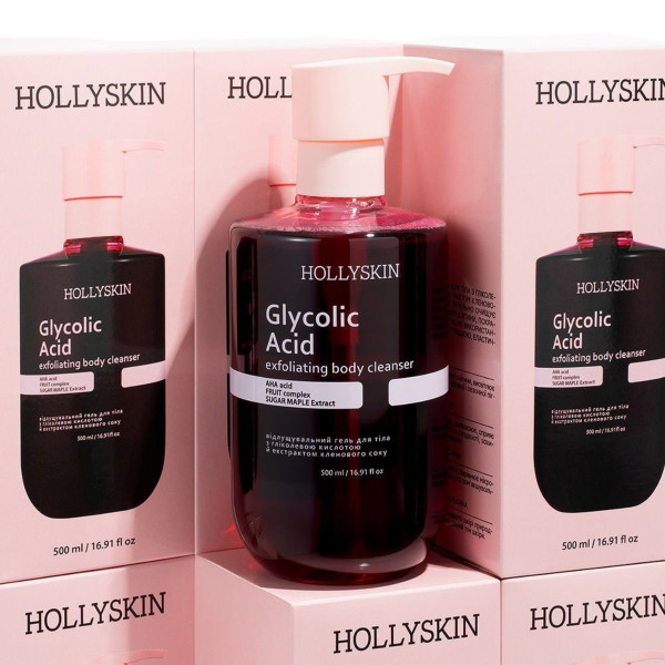 HOLLYSKIN Glycolic Acid exfoliating body cleanser – WELL.UA – Фото 3