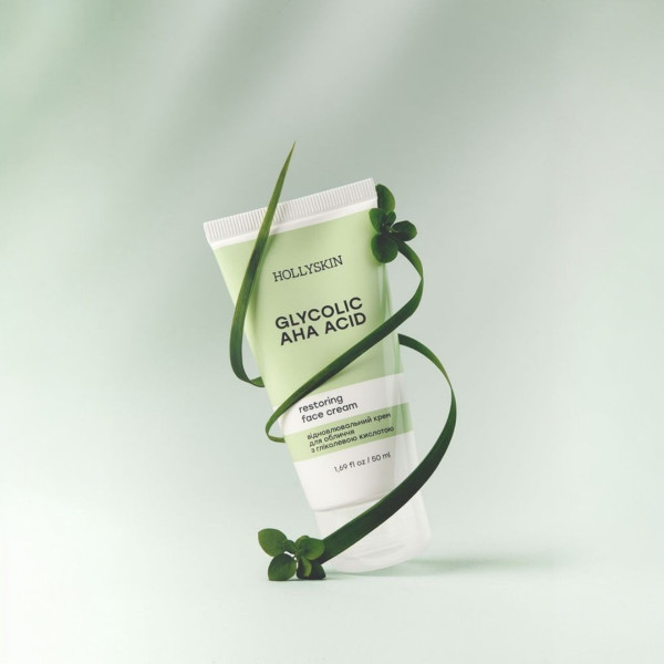 HOLLYSKIN Glycolic AHA Acid restoring face cream – WELL.UA – Фото 3