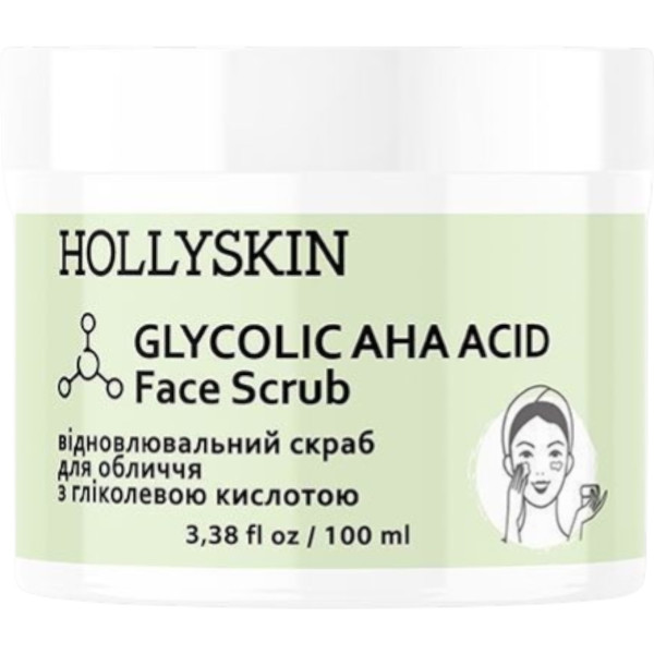WELL.UA - Glycolic AHA Acid face scrub