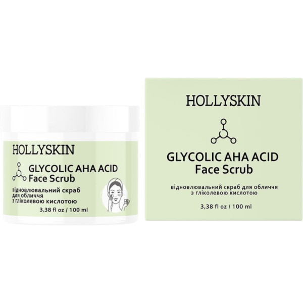 HOLLYSKIN Glycolic AHA Acid face scrub – WELL.UA – Фото 2