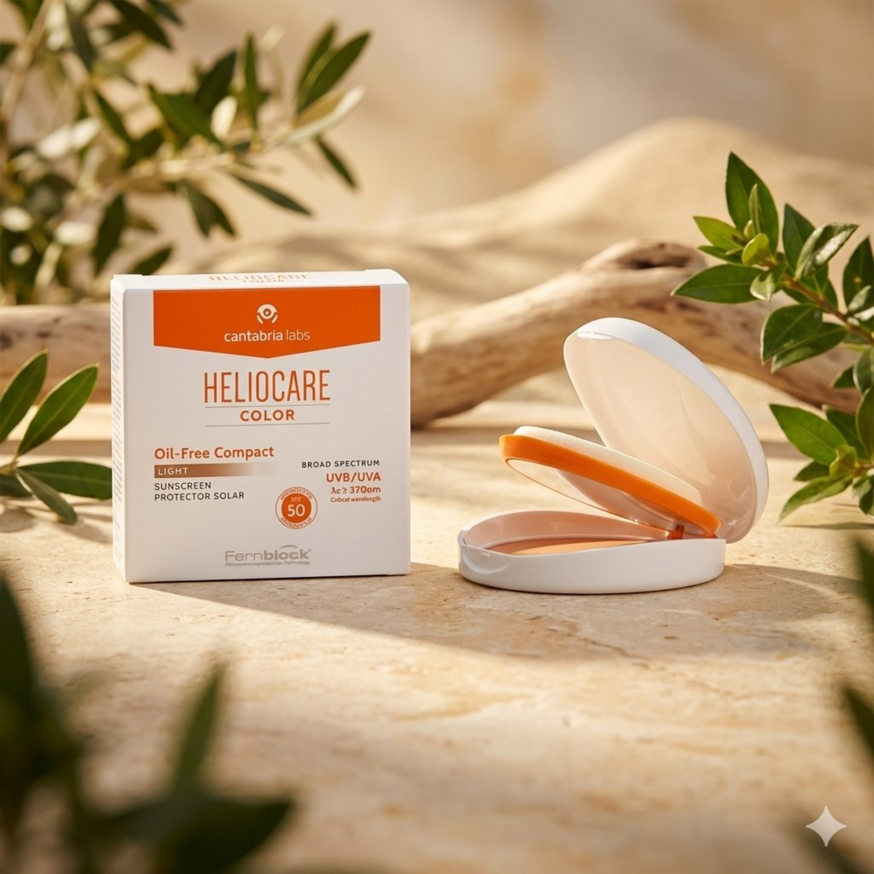 CANTABRIA LABS Heliocare Oil-Free Color Compact SPF 50 Sunscreen Light – WELL.UA – Фото 3