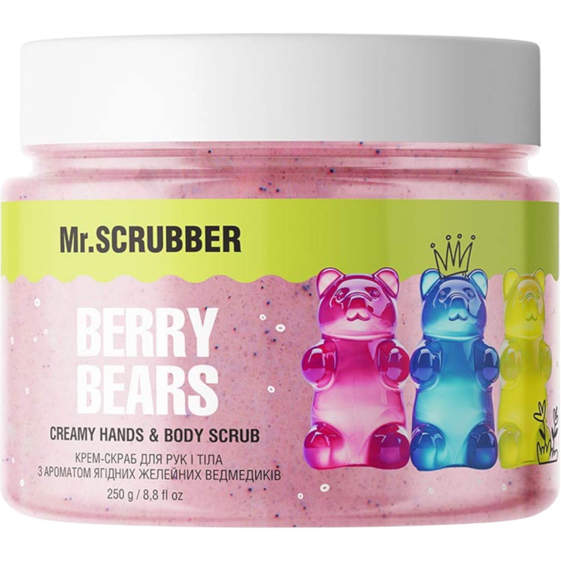 MR.SCRUBBER Berry Bears Creamy Hands & Body Scrub – WELL.UA